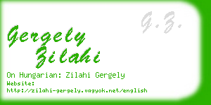 gergely zilahi business card